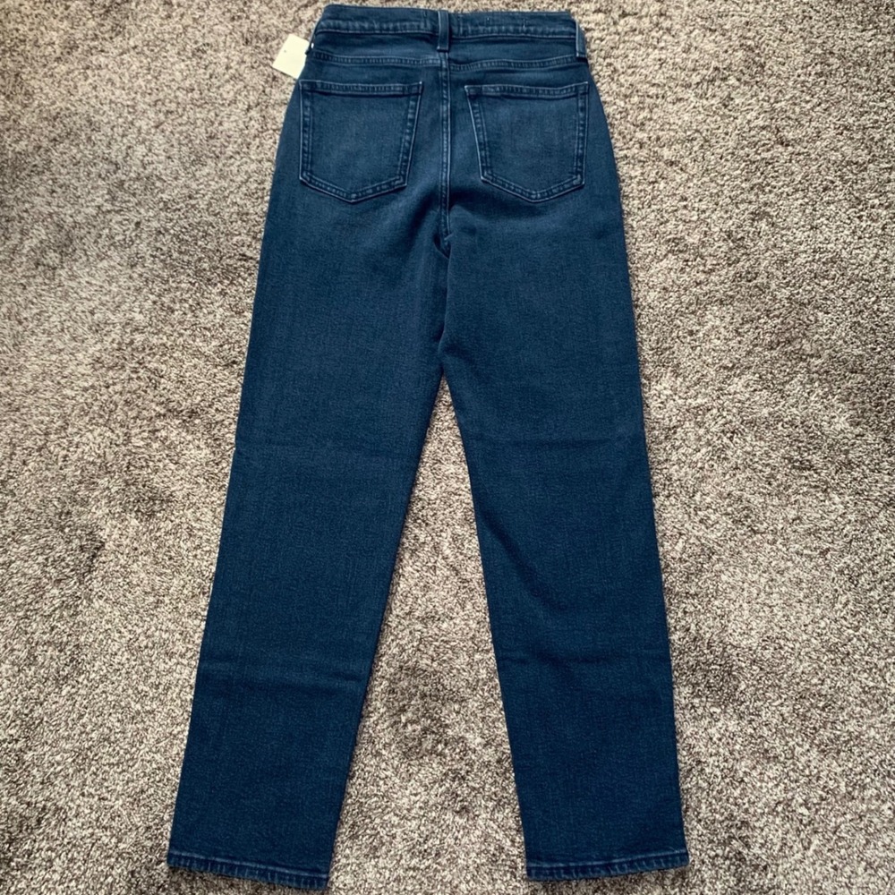 Universal Thread Womens 80s Slim Mid Rise Jeans Dark Wash Button Fly Size 4 Reg - Picture 3 of 7